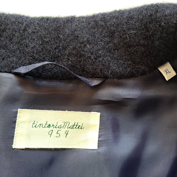 NEW Tintoria Mattei 954 Men's Blue Classic-collar Wool Blend Jacket Size XL - Picture 12 of 16